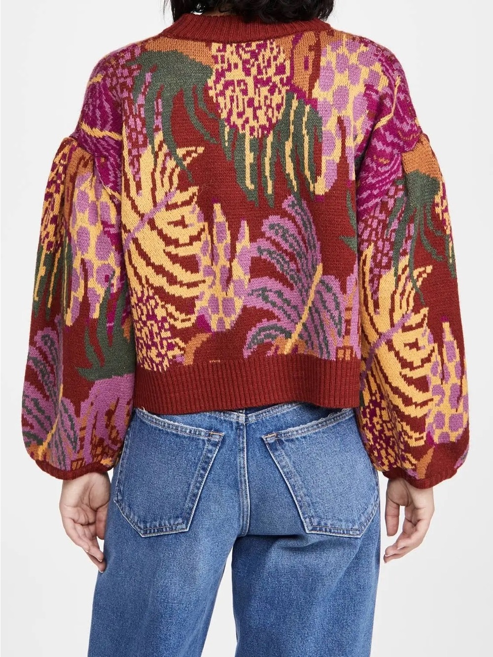 FARM Rio Graphic Jungle Sweater Size M - Picture 3 of 14
